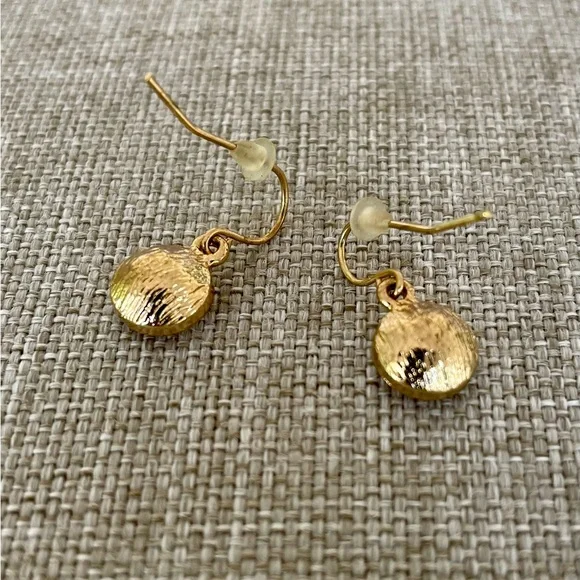 NWOT Earnings Peach Faceted Crystal and Gold Metal - Picture 6 of 6